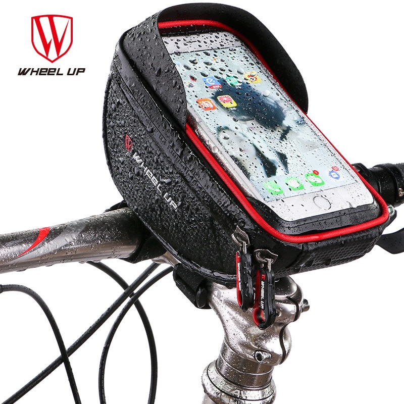 WIEL UP 6 ''Bike Holder Waterdichte MTB Racefiets Mount Touch Screen Mobiele Telefoon Case Fietsen Top Frame Fiets ondersteuning Stand