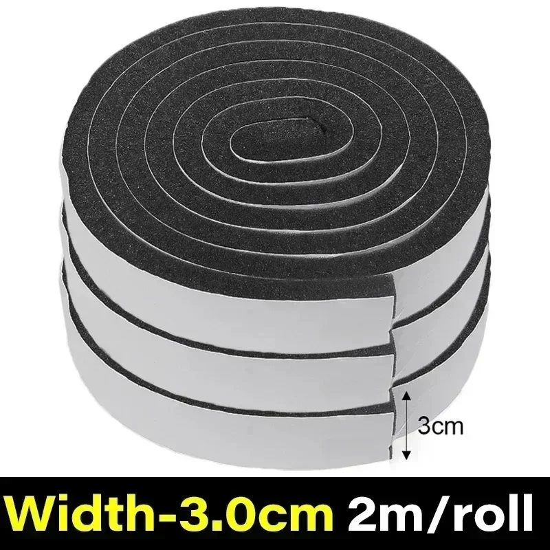 60/2m Schuim Deur Raam Afdichtstrip Weerstrippen Geluiddicht Winddicht Stofdicht Zwart Zelfklevende Spons Afdichtingstape: Sky Blue / 7.5Mm