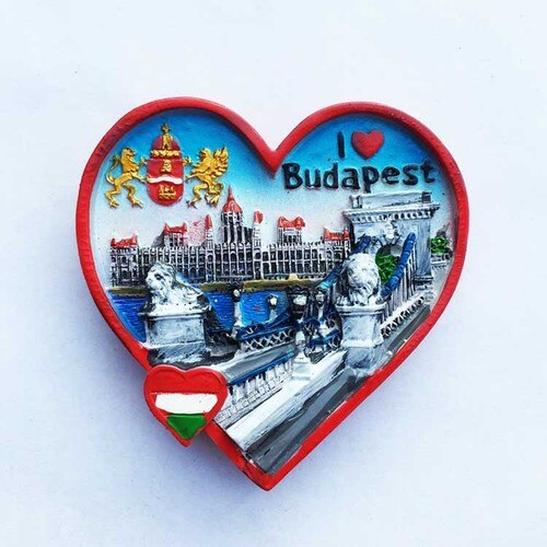 Hungarian Budapest Fridge Magnet Tourist Souvenir 3D Resin Magnetic Refrigerator Paste Decorative Handicraft Magnets Ideas: 4