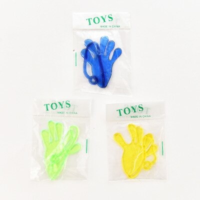 Kinderen 1 stuks kinderen plezier kleverige handen palm elastische kleverige squishy klap palm speelgoed kinderfeestgunsten nieuwigheid grappen streken