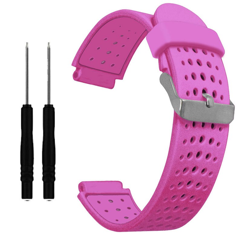 Siliconen Polsband Voor Garmin Forerunner 220 230 235 630 620 735 Xt Smart Horloge Band Armband Sport: pink