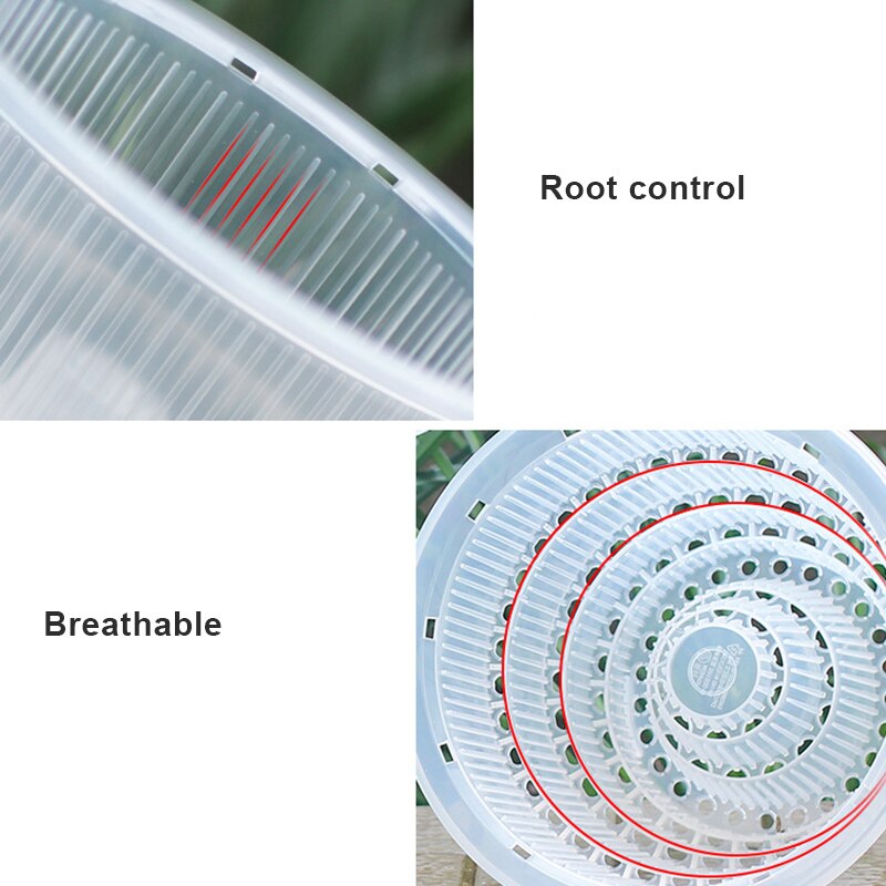 Clear Plastic Orchid Pots With Holes Hollow Breathable for Gardening Garden Home Vase Tabletop Plants Decoration Orchid Pots