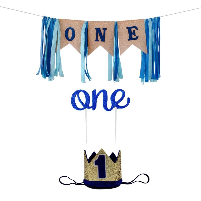 Ett års bursdag banner lue 1st første bursdag banner barn gratulerer med dagen banner 1 års første bursdag gutt jente baby shower: Fluorescensgul