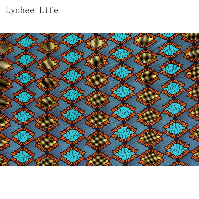 Lychee Leven Shell Gedrukt Polyester Batik Stof Ankara Afrikaanse Binta Echte Wax Stof Diy Vrouwen Jurk Maken Accessoires