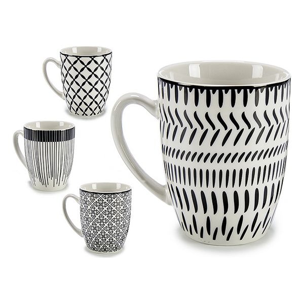 Cup Zwart Porselein (8,5X10,5X11,5 Cm)