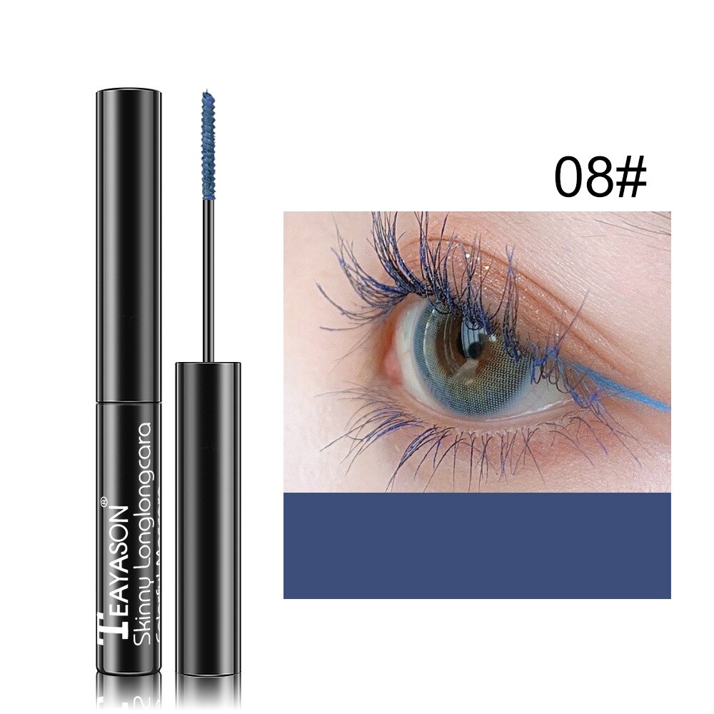 Kleur Mascara Waterproof Langdurige Blauw Groen Rood Zwart Wit Kleur Mascara Curling Verlenging Wimpers: 08
