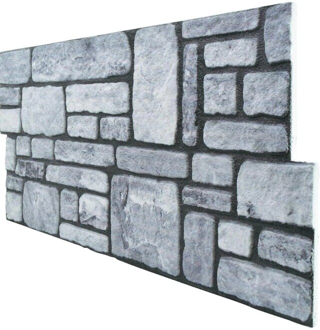 Multi Color Stone Pattern 3D Dimensional Styrofoam Wall Panel 405660641