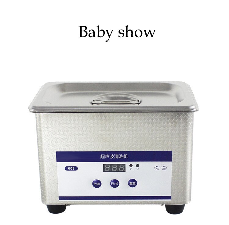 Ultrasonic Cleaner Stainless Steel Washing Bath Machine Glasses Jewelry Watch Denture Mini Ultrasound Wave Cleaning Tank