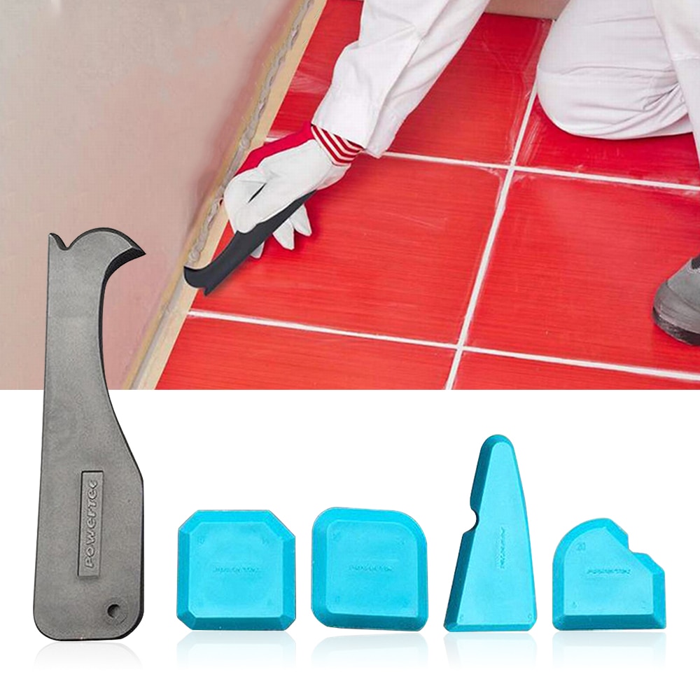 Big 5Pcs Scraper Tool Kit Grouting Set Smoothing Trowel Grout Remover Silicone Joint Joint Filler Smoothing Spatula