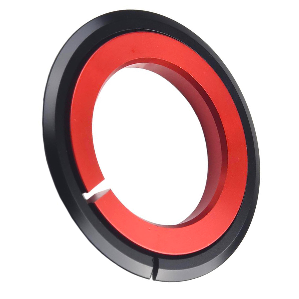 Cycling Fork Adapter Ring Black/Red Easy To Use Bicycle Bicycle Fork Taper Tube Ring Lightweight Taper Tube Accessory