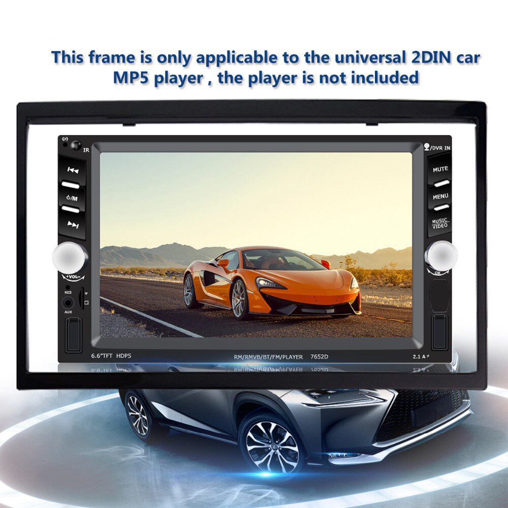 Marco de plástico para reproductor de Radio Universal para coche 7010B 7018B, pantalla táctil de 7 ", HD, MP4/MP5, accesorios de instalación en el Interior del coche