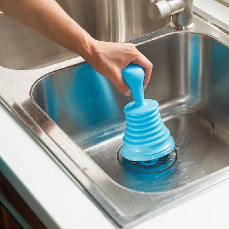 Household Powerful Sink Drain Cleaner Kitchen Drain Pipe Cleaner Hair Catcher Dredge Suction Cup Toilet Plunger Bathroom Tools