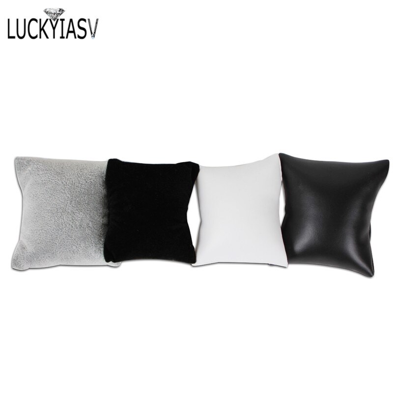 Darmowa wysyłka biżuteria wyświetlacz PU skórzana bransoletka biżuteryjna wyświetlacz poduszka pudełko na biżuterię poduszka zegarek poduszka