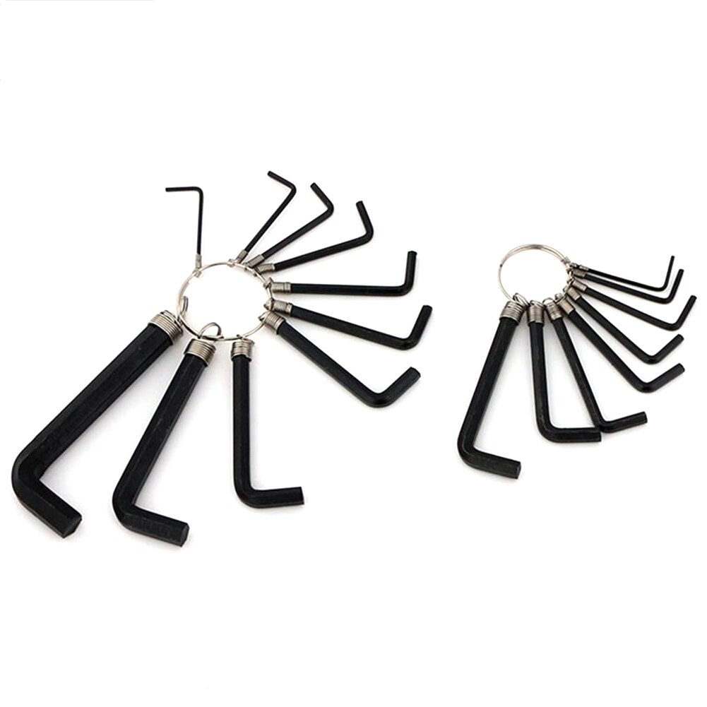 1.5mm-10mm Hex Key Allen Wrench Set 10pcs Key Chain Combination Hex Key Allen Spanner Repair Hand Tool