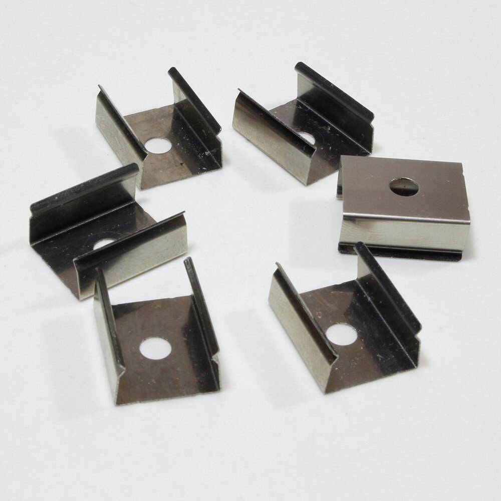 Montagebeugel 8/10/12Mm Led Bevestiging Clips Metalen Clips Led Stijve Strip Accessoires Clips Gebruik Voor aluminium U,V Aluminium