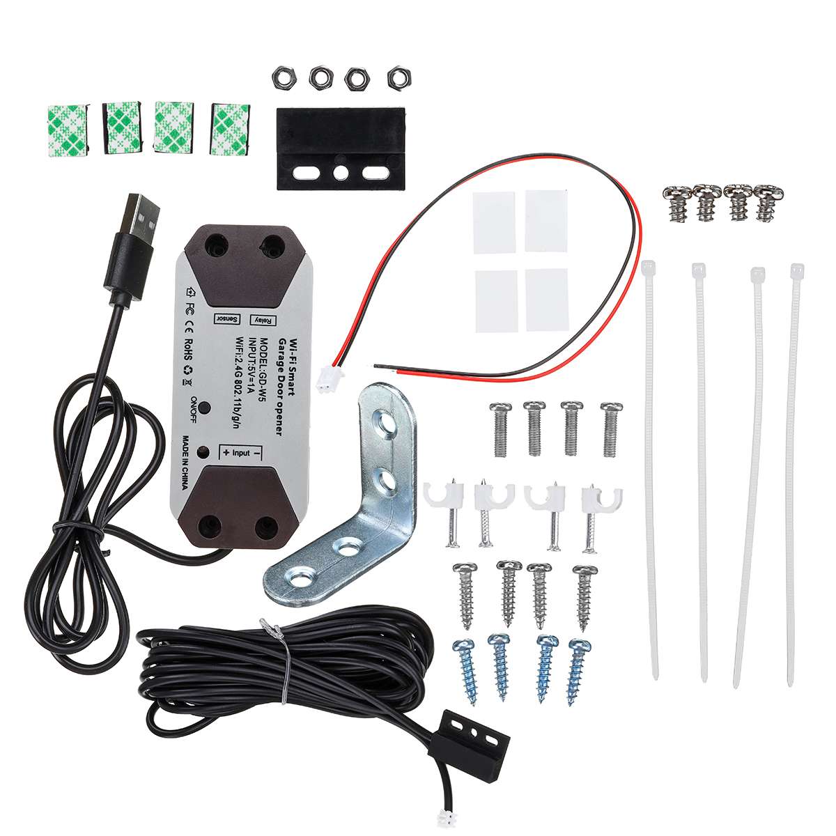 WiFi Smart Garage Door Opener Switch APP Remote Controll Door Garage Open Close Monitor for Google Home for Alexa for Echo