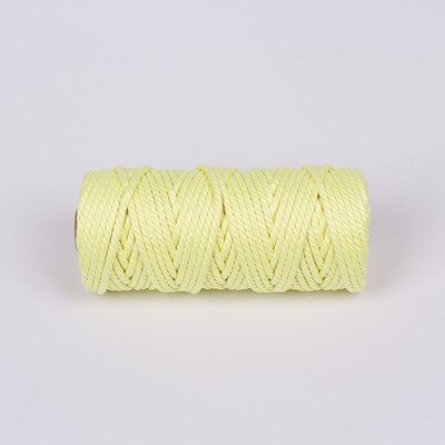 Cordon coloré 100% coton 4mm x 50m, cordelette Beige pour macramé artisanal bricolage fournitures décoratives pour Textile de maison de mariage: B
