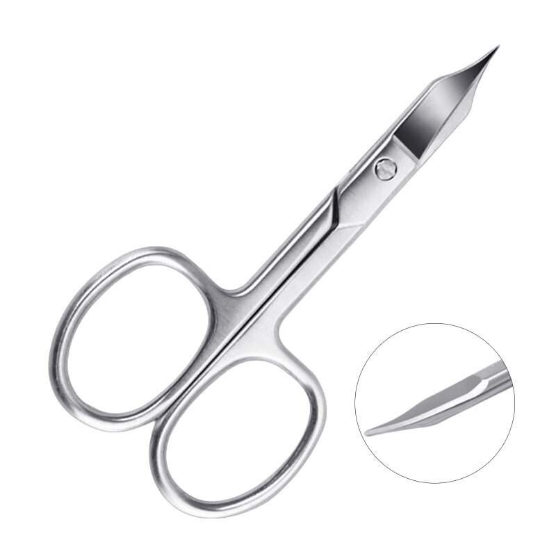 Stainless Steel Curved Nail Scissors Manicure Pedicure Grooming Tool Scissors for Finger &amp; Toe Nail Care 27RC
