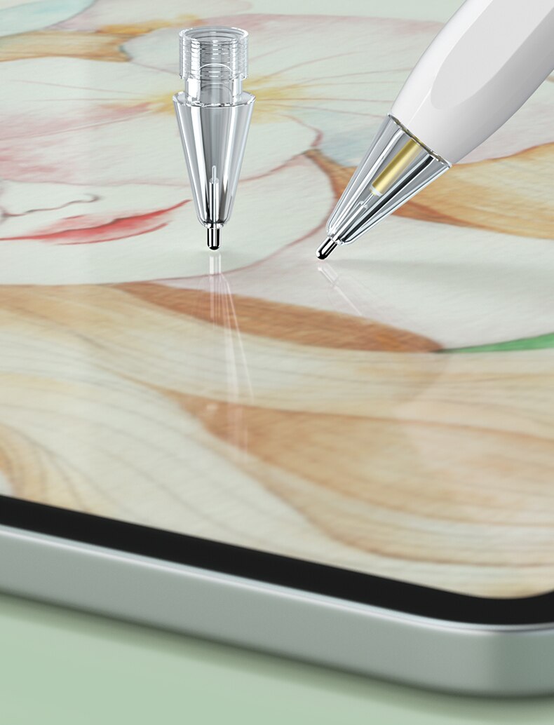 Replacement Tips For Apple Pencil 1 2 Compatible Gen iPad Pro Pencil iPencil Nib for iPad Pencil 1 /Pencil 2 st Gold Silver Tip