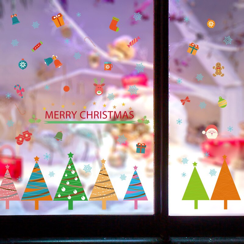 Autocollant Mural 3D Père Noël - 30 X 25 Cm - PVC Amovible Sans Trace - Décoration De Noël Pour Mur, Frigo, Fenêtre - 9