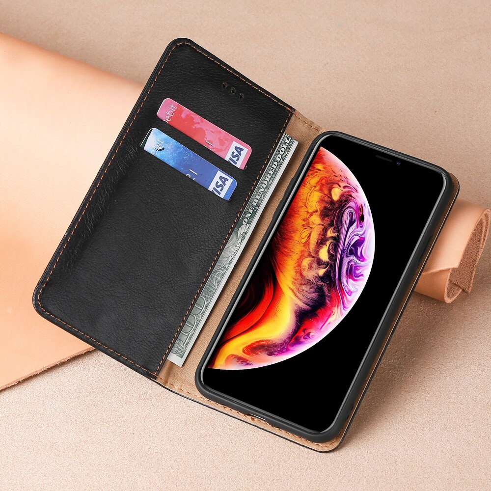 Magnetische Case Voor Xiaomi Redmi 9 Cover Lederen Tpu Cover Voor Xiaomi Redmi 9 Flip Wallet Case Card Slots telefoon Tas Etui