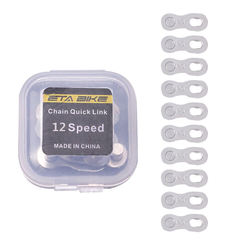 5 Pairs Bike Chain Quick Link Connector Lock Set MTB Road Bicycle Power Chain Quick Release Buckle for 6 7 8 9 10 11 12 Speed: 12s