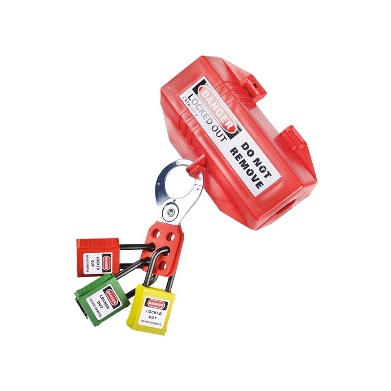 Industrial safety six-link buckle lock Steel buckle lock Equipment locking safety lock Energy isolation Shutdown maintenance