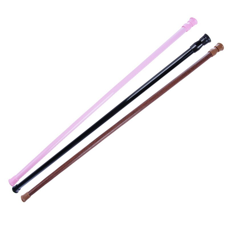Bathroom Adjustable Curtain Rod Spring Loaded Extendable Telescopic Net Voile Tension Curtain Rail Pole Rod Rods 1pc*1