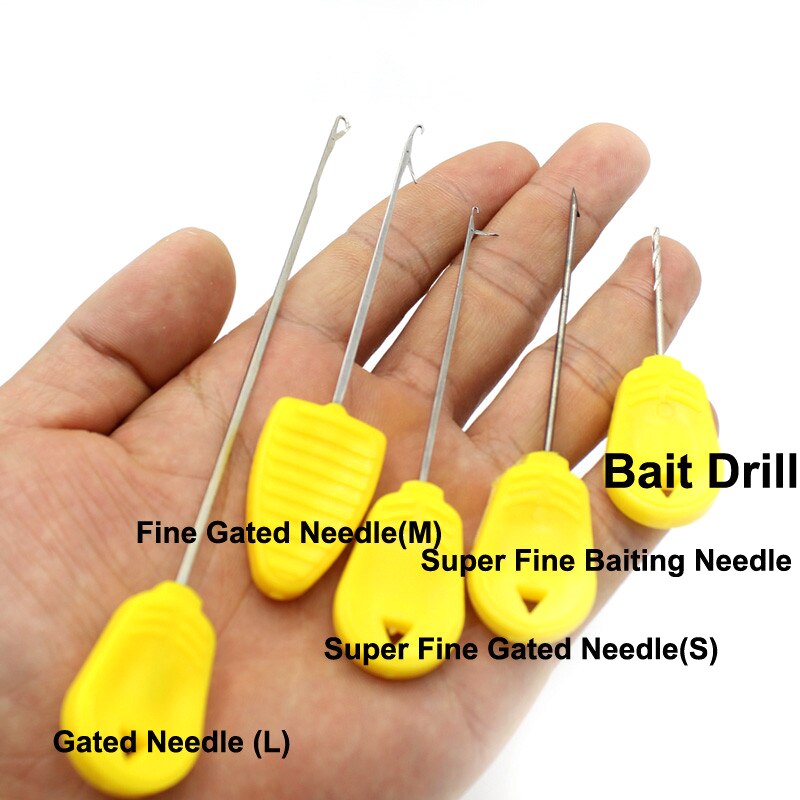 Outils de pêche, 3 pièces, aiguilles de gréement avec hameçon Crochet, bobine de forage pour appâts de pêche, 3 pièces