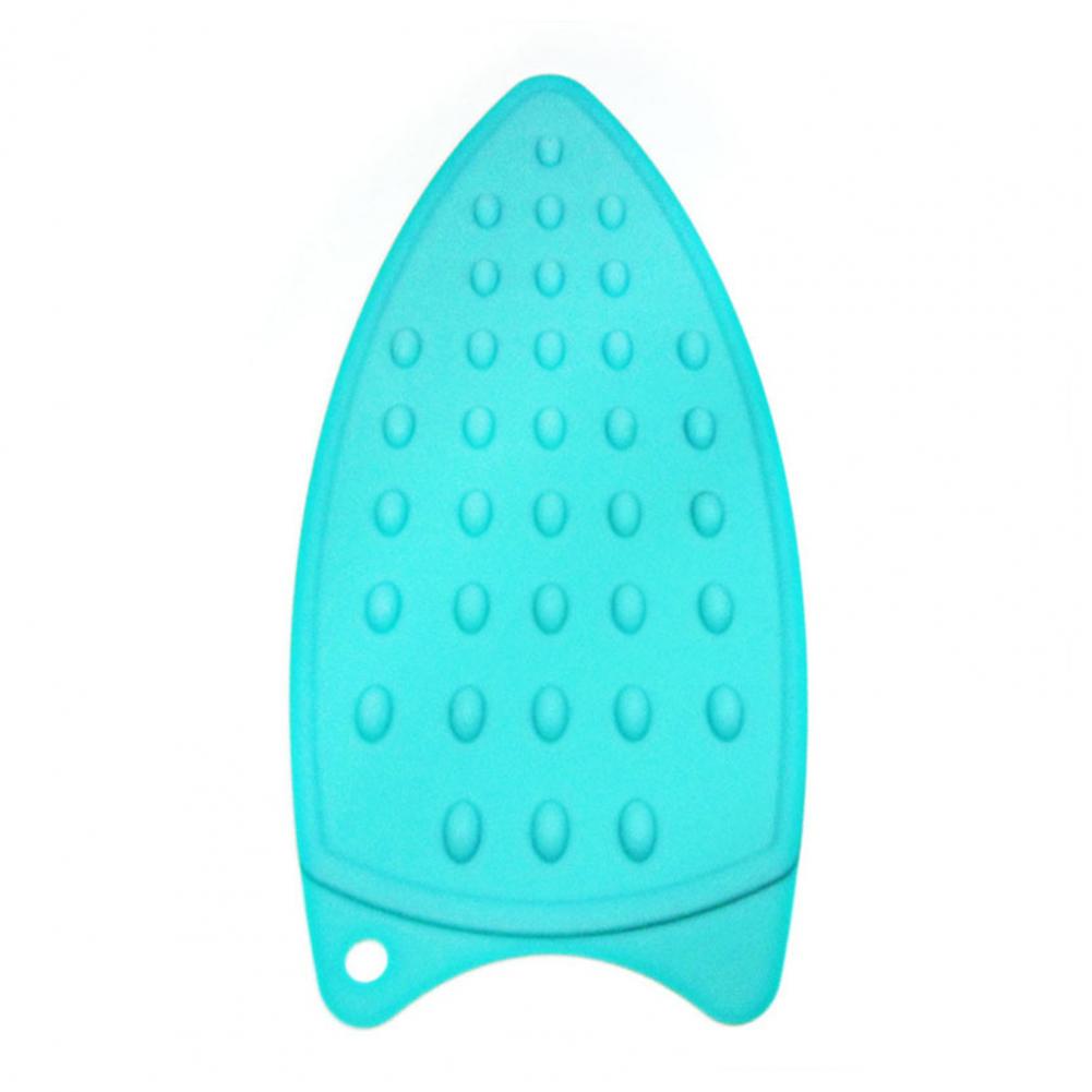 Multicolor Silicone Iron Rest Pads Mats Safe Surface Iron Coaster Stand Mat Holder Ironing Pad Insulation Boards: WHITE
