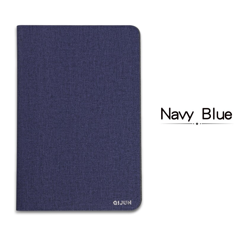 QIJUN étui pour huawei MediaPad M3 Lite 10 BAH-W09 BAH-AL00 M3Lite 10.1 pouces Pliant En Cuir Flip Housse En Silicone Souple Coque: Navy Blue