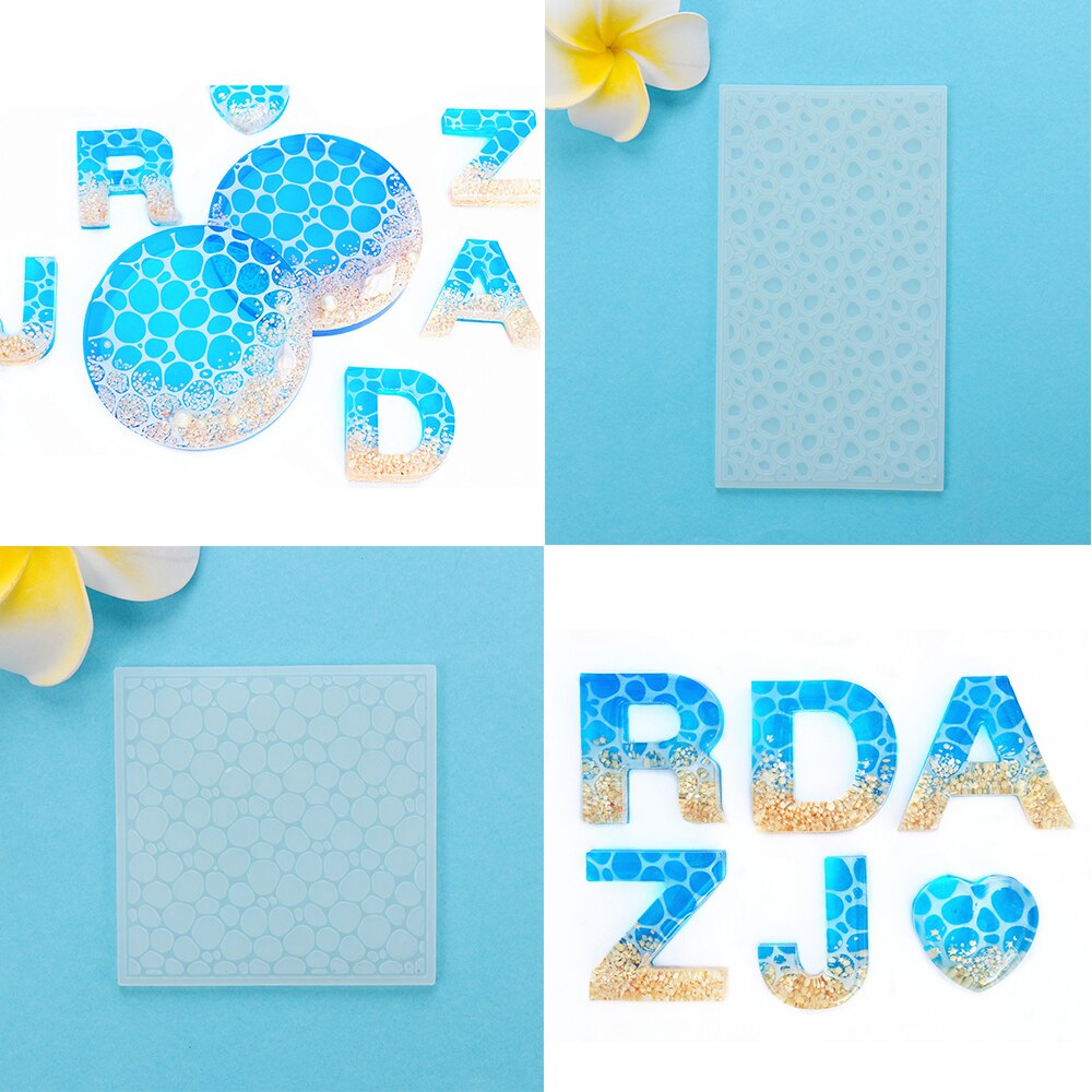 1PC Ocean Resin Silicone Mold Water Ripple UV Epoxy Crystal Mould Handmade DIY Crafts Making Tools Home Decoration Accessories