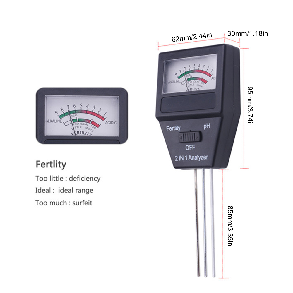 PH Meter Tester Analyzer Soil Acidometer Test Soil Fertility Detecter For Nitrogen Phosphorus Potassium