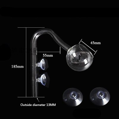 12mm 16 mm Aquarium Glass Inflow Outflow Lily Pipe Tube Fish Tank Aquatic Water Plant Canister Filter Suction Cup Hose Set: 3fenyuankouchushui