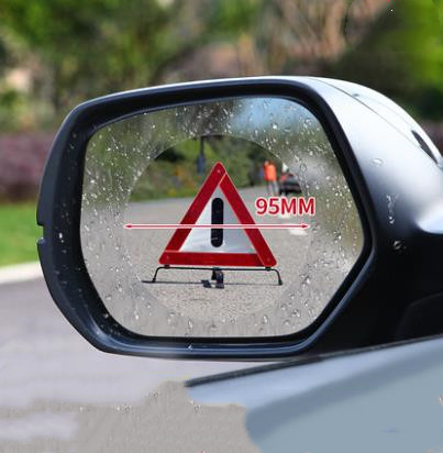 Miroir de rétroviseur de voiture universel | Film imperméable à la pluie autocollant de voiture, miroir Nano Film antibrouillard étanche CD50 Q02: C 4pcs