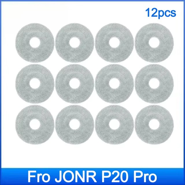 Accessoires de remplacement pour aspirateur (JONR P20 PRO), pièces: sac à poussière en tissu de vadrouille, accessoires de brosse latérale: kaki foncé