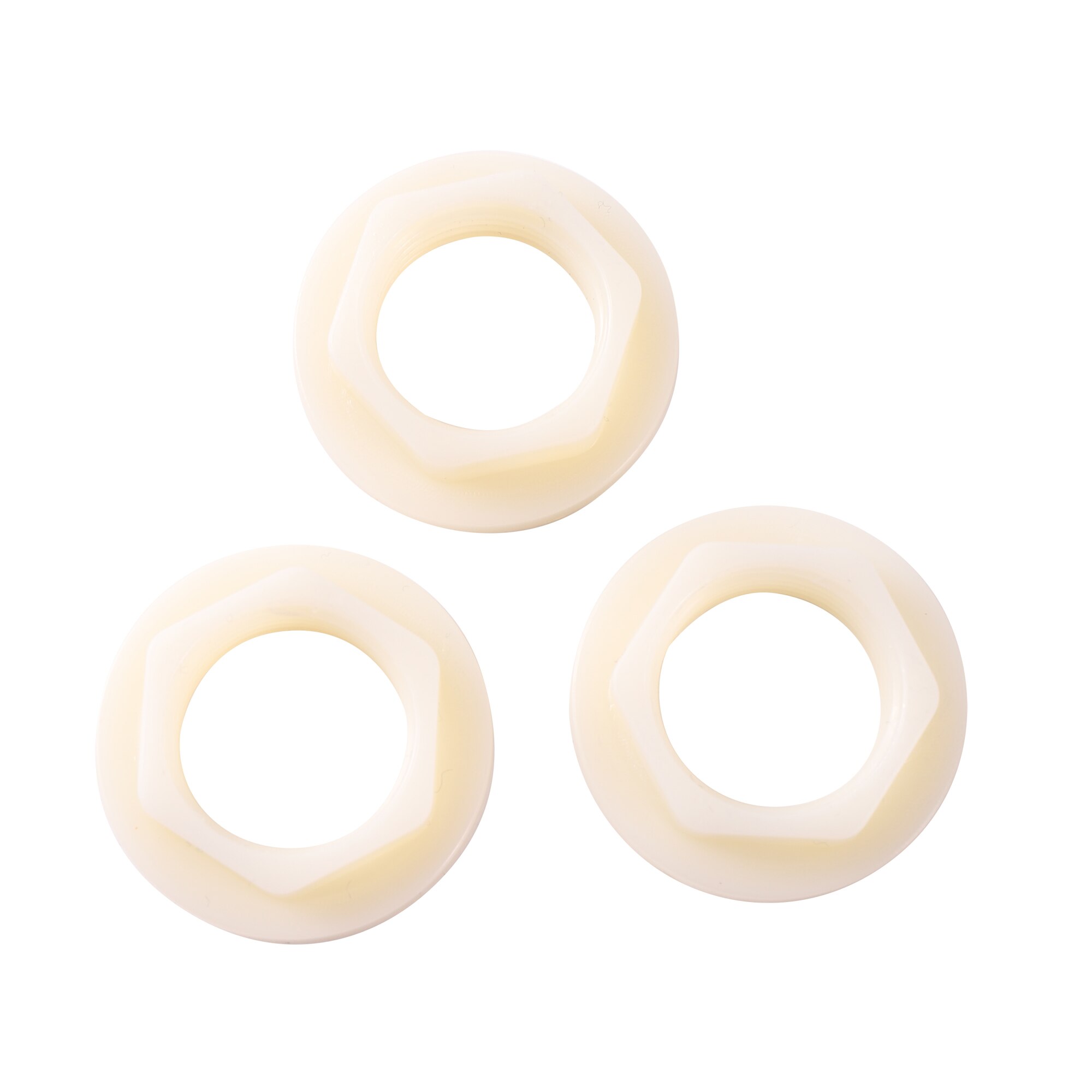 Plastic Water Tank Fittings Garden Irrigation Connector 1/2" Female Thread Locked Screw Nut Bathroom Aquarium Faucet Joint 5Pcs