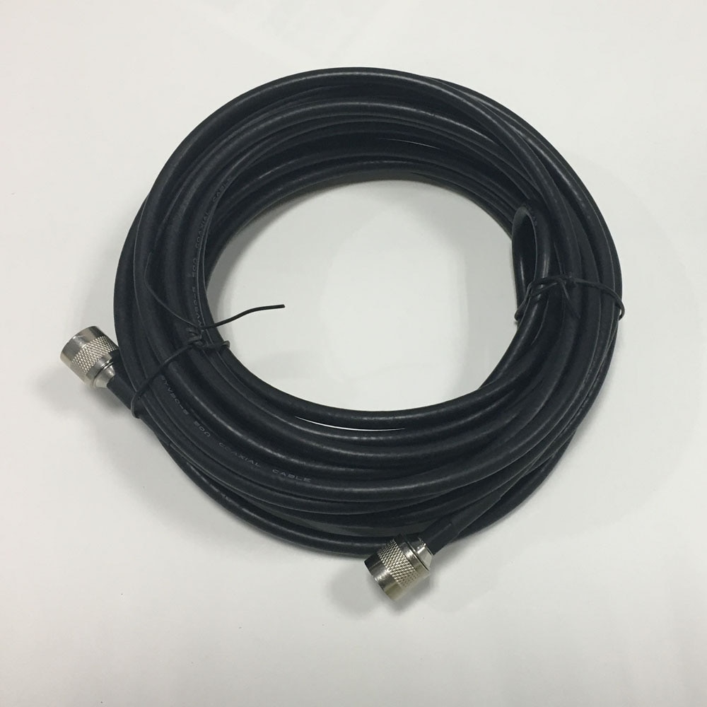 75ohm RG6 Coaxial Cable 10 Meters GSM Booster Repeater Cable N-type Antenna Cable for repeater connect outdoor /indoor antenna