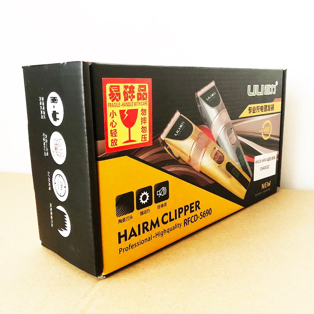 110-240V HairClipper Trimer Haircut Machine 2200mA Li-on battery Electric Hair clipper comb LCD Display