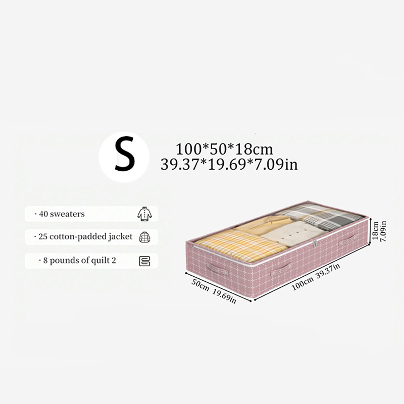 Caja de almacenamiento grande para cama, bolsa de almacenamiento plegable para ropa, edredón, hogar, polvo y humedad, juguete para dormitorio, bolsa organizadora de artículos diversos: Gris claro