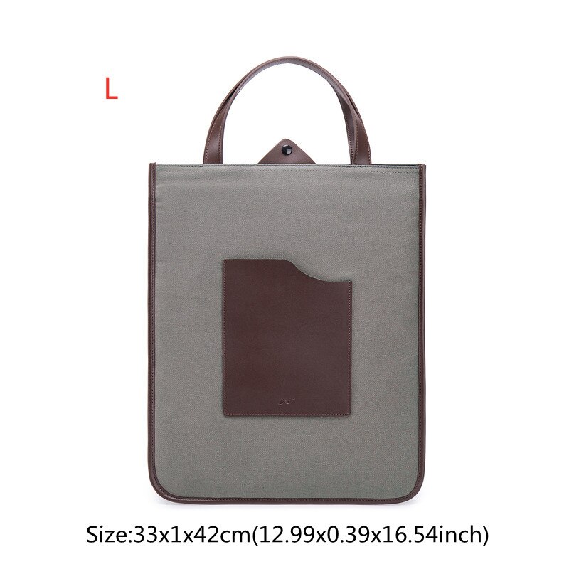 Moda teczki duża pojemność torba na laptopa dokument podróży Ipad Notebook organizator etui Tablet przechowywania ochrony torebka: Gray L
