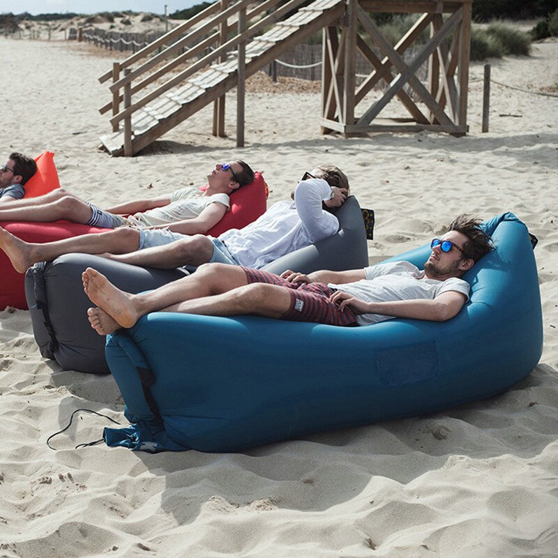 Sofá de aire ultraligero para dormir al aire libre, cama hinchable para piscina, colchoneta hinchable