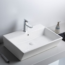 best-selling modern bathroom rectangular wash basin ceramic art basin bathroom sink