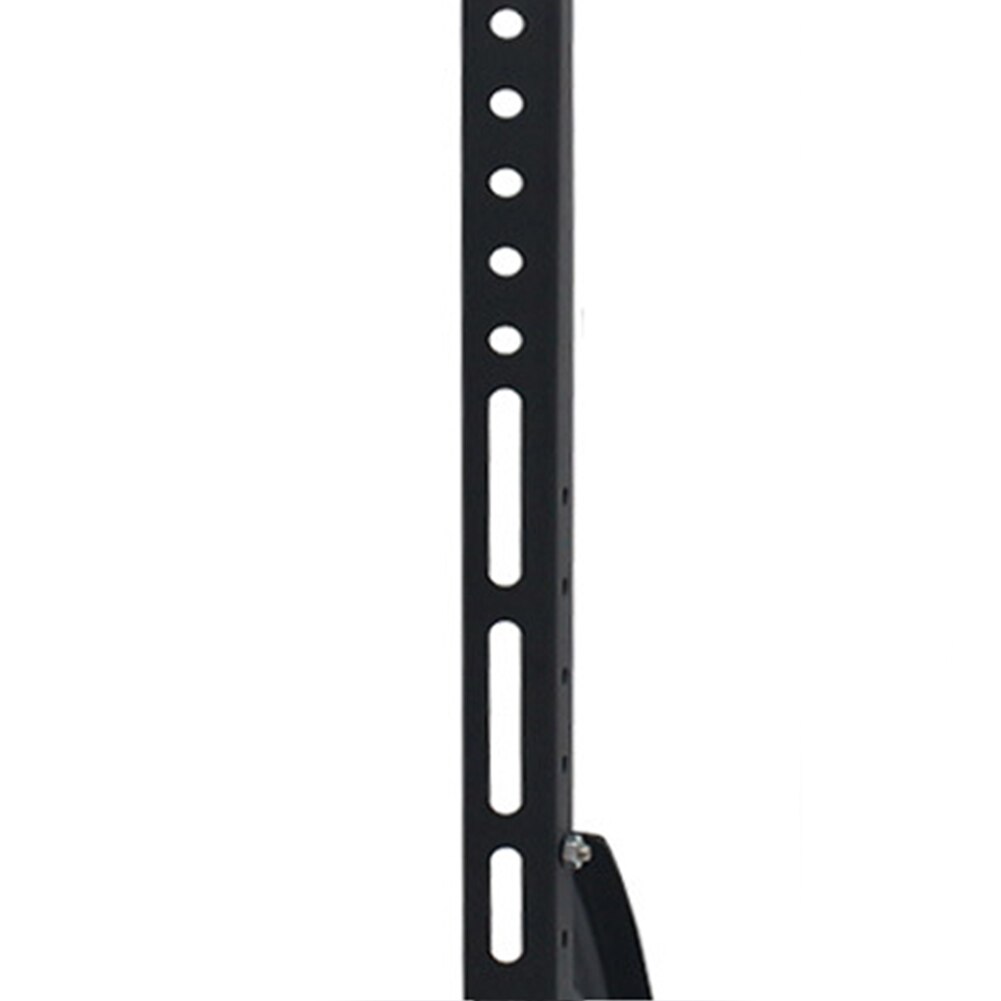 Easy Install Multi Hole Table Top Triangle Stable Durable TV Stand Base Universal Adjustable With Screws Mount Home Black Steel