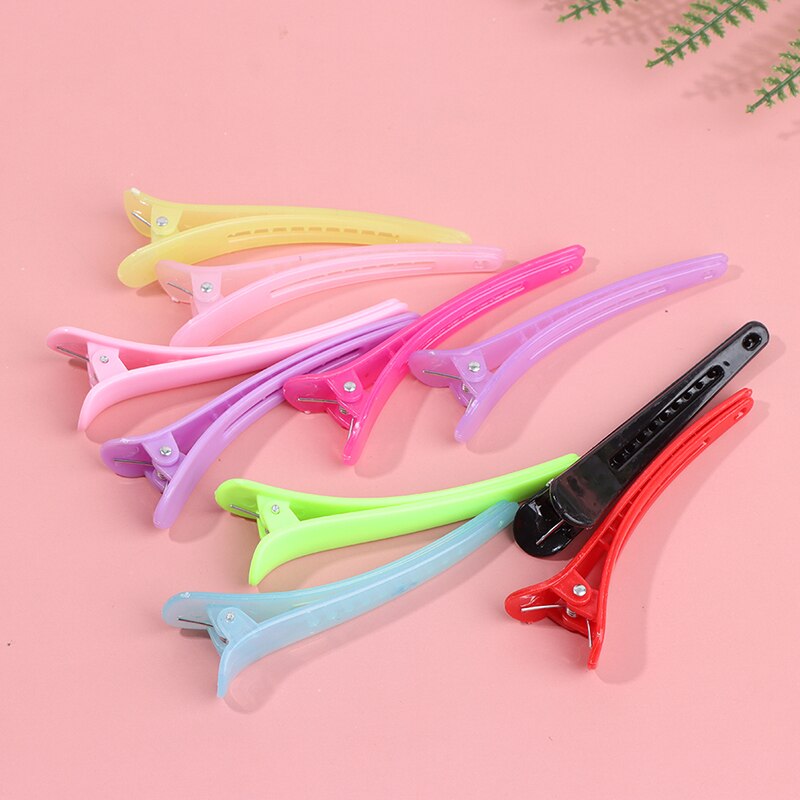 10Pcs Professionele Basic Haar Grip Clips Plastic Salon Styling Eendenbek Clip Hairdressing Sectioning Snijden Haar Klemmen Clip