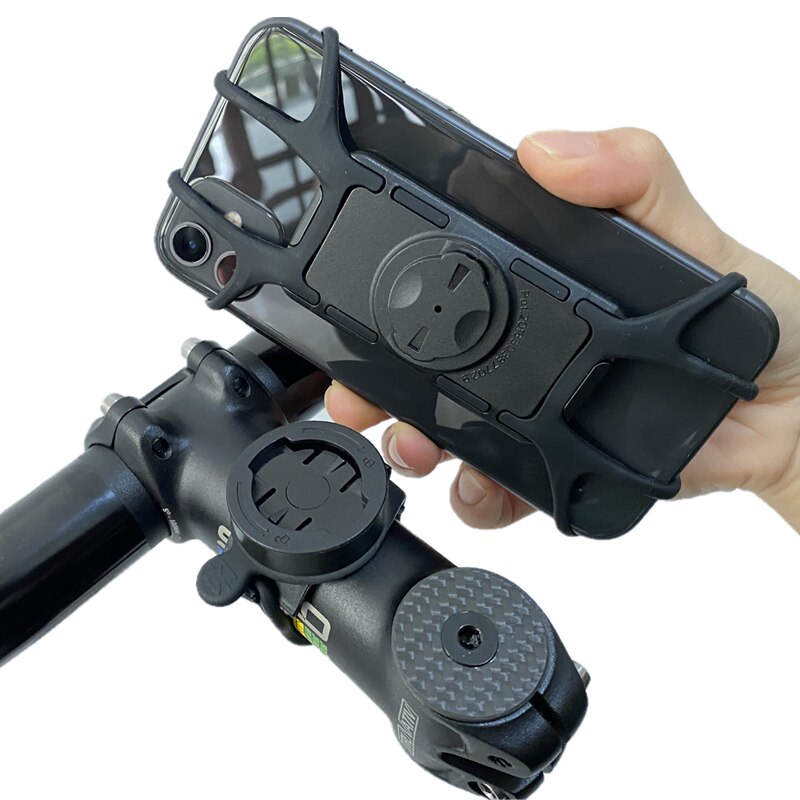 Plaque de liaison rotative en gel de silice, support de téléphone portable rapide et détachable pour Garmin ou SRAM xoss, support de compteur de code, 360