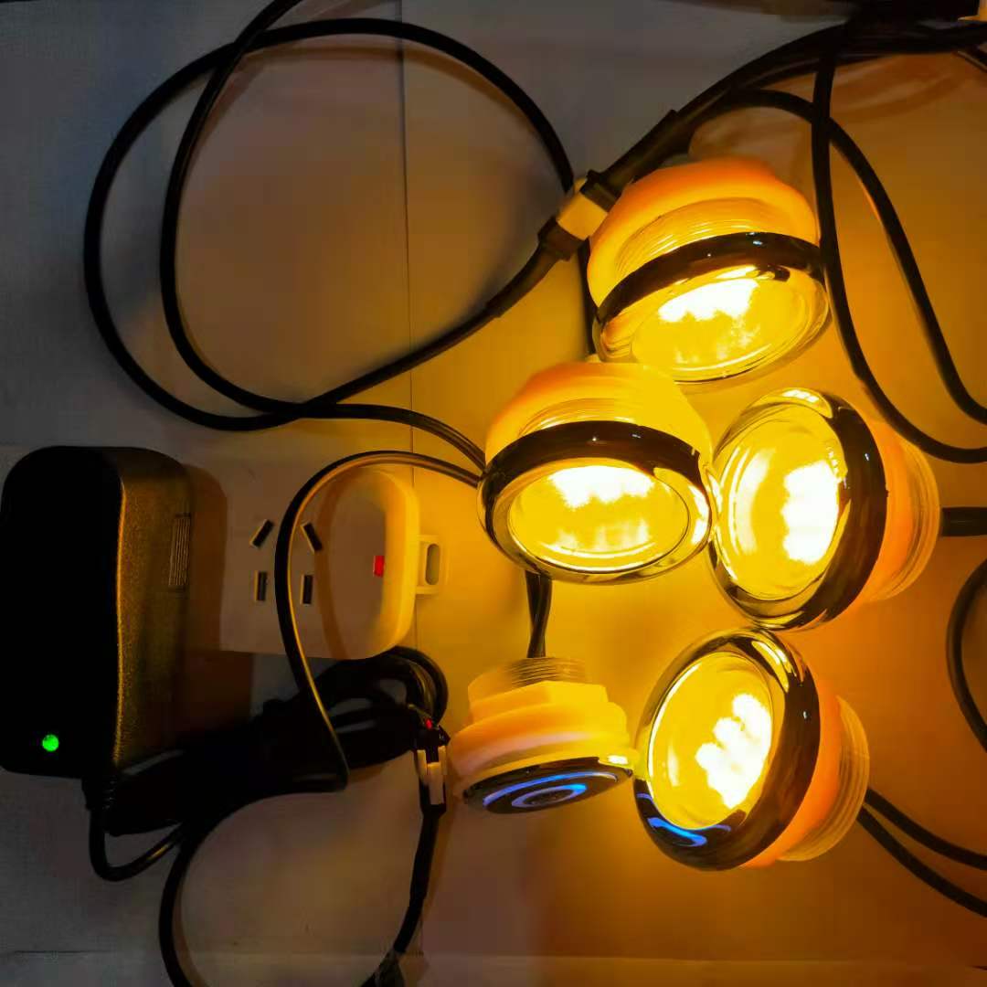 1pcs waterproof RGB LED massage lamp 2w / underwater led light chemotherapy led pool spa light with 1pc light controller