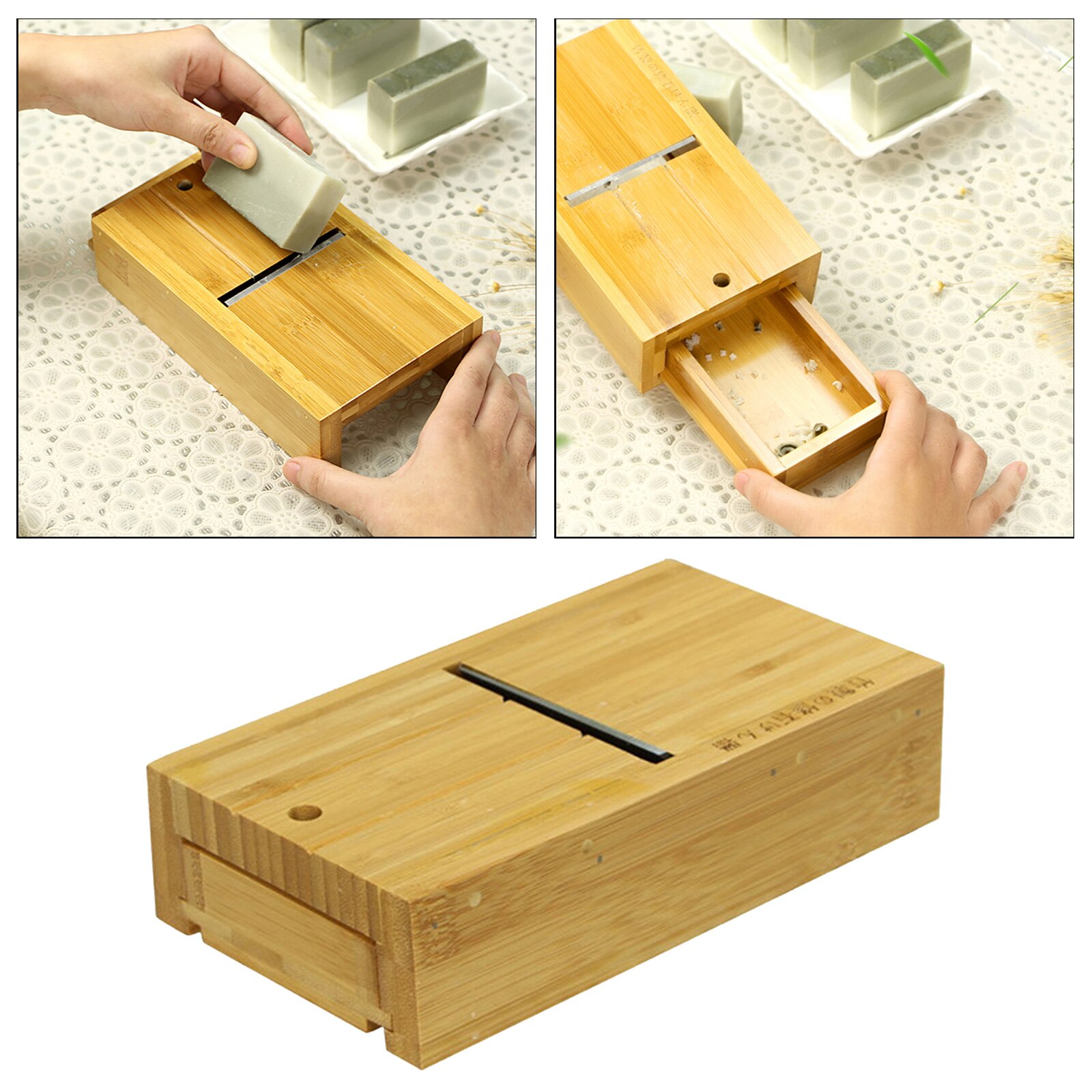 Boîte en bois, coupe-pain, savon, chanfrein, raboteuse pour couper des bougies, fournitures de bricolage