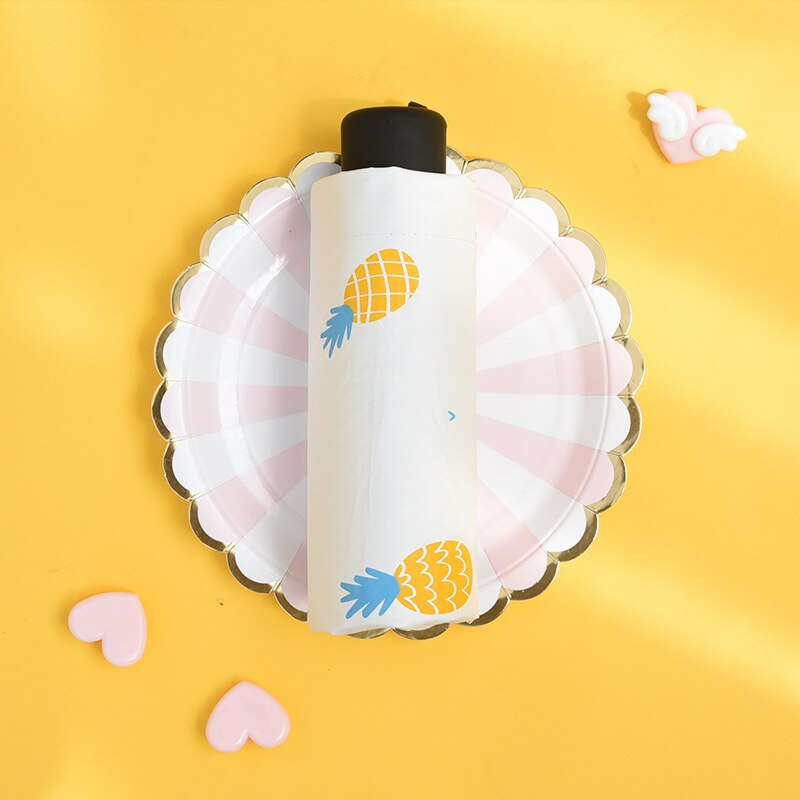 Anti-uv Pocket Umbrella Mini Folding Sun Umbrellas Parasol Sun Foldable Umbrella Mini Umbrella Candy Color Traveling Rain Gear: 5