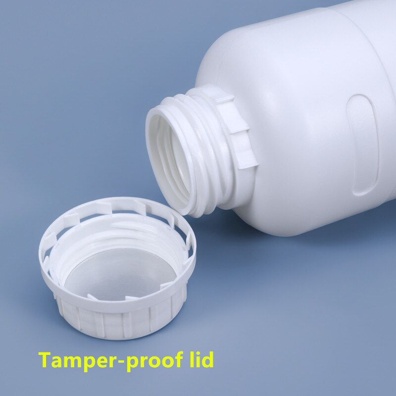500Ml Lege Ronde Fles Met Deksel Food Grade Hdpe Fles Voor Chemische Vloeistof Lekvrij Opslag Container 1Pcs